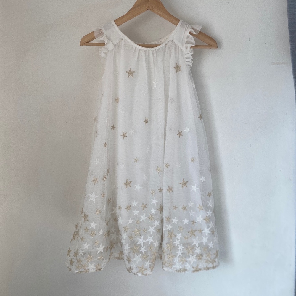 Mayoral 10 Girl’s Starry Embroidered Tulle Dress - Picture 2 of 12